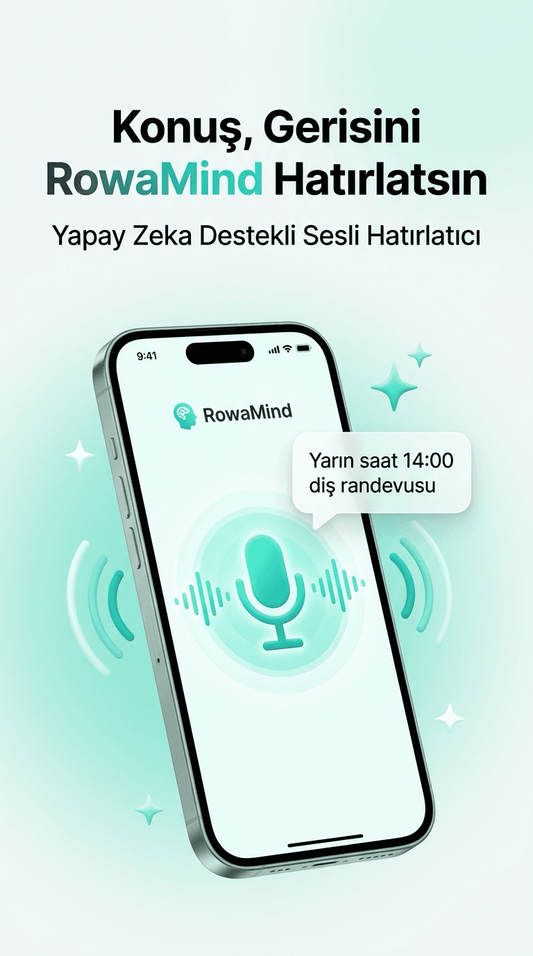 Sesli AI Asistanı - Konuş. Gerisini RowaMind Hatırlasın | RowaMind Play Store
